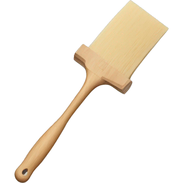 squeegee with long wooden handle emoji