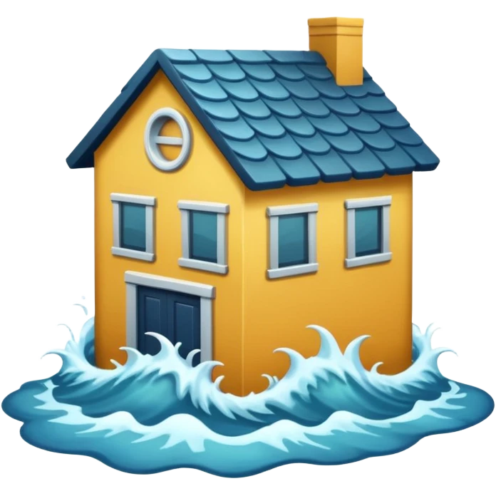 flood not related to  clouds' emoji