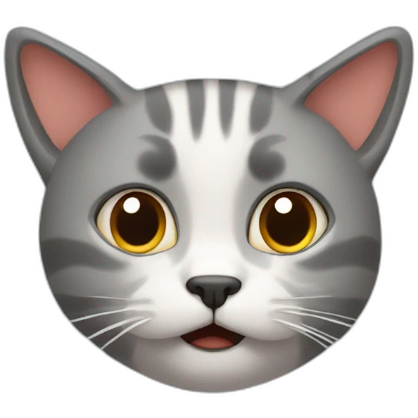 Réd cat worry emoji