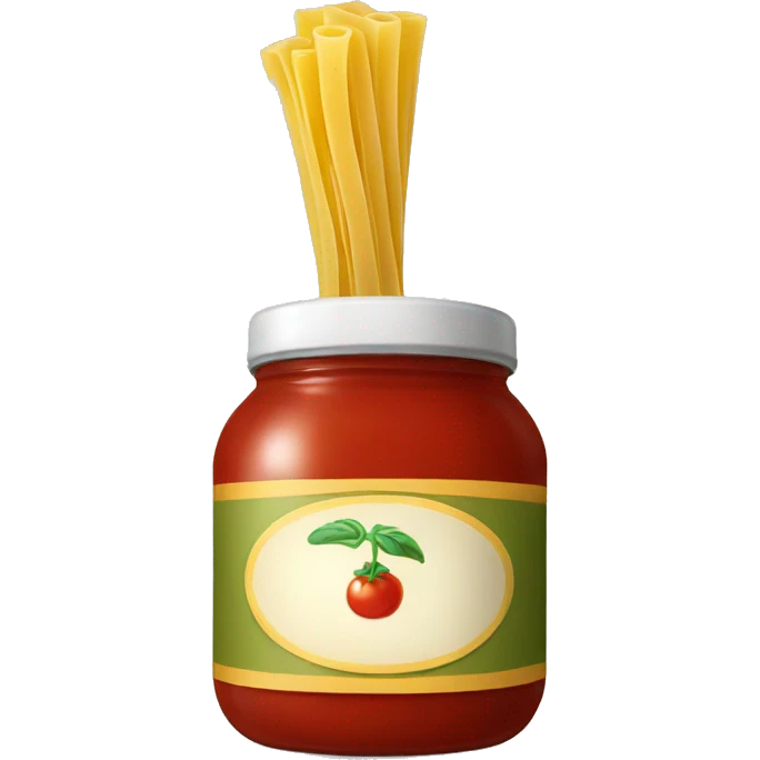 A jar of pasta sauce emoji