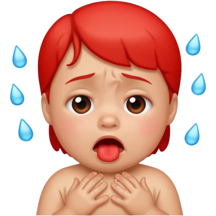 Baby crying emoji