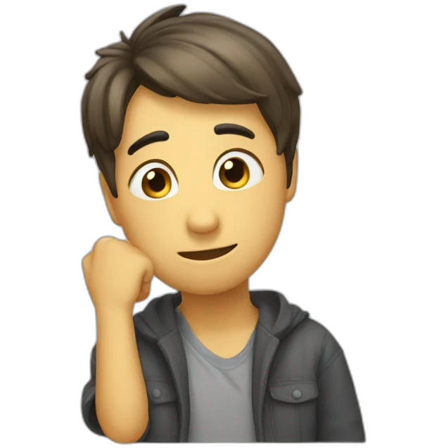 Being shy emoji