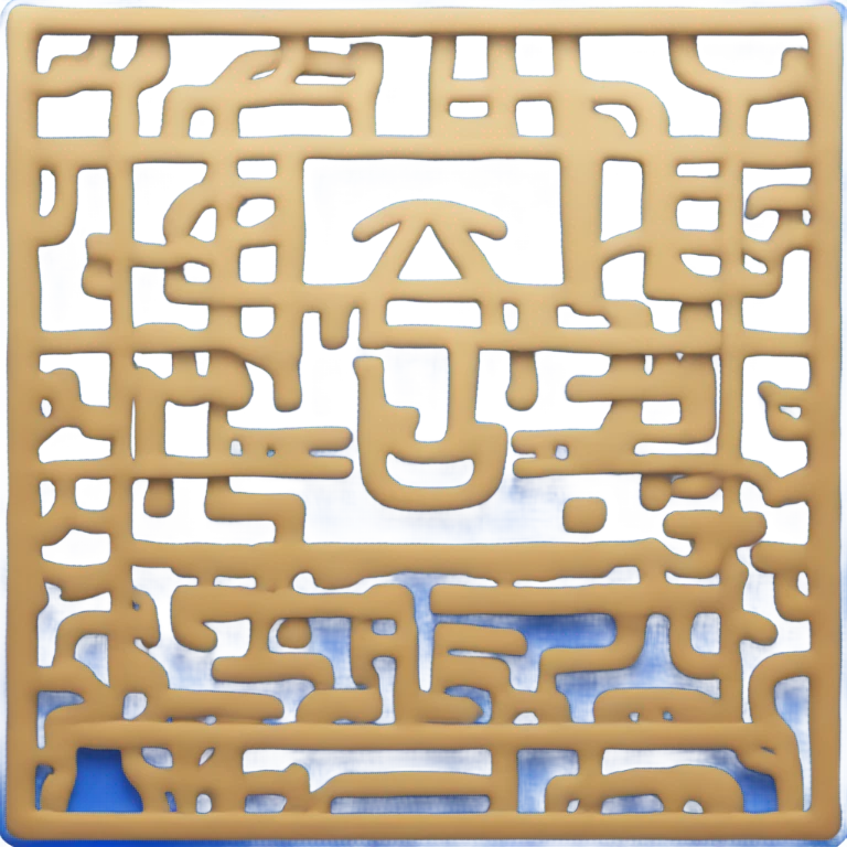 ai emoji in blue box emoji