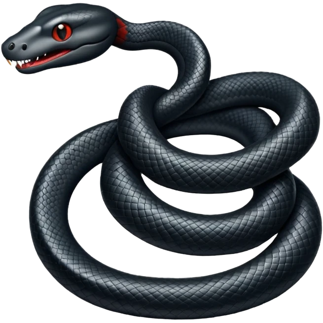 Black snake  emoji