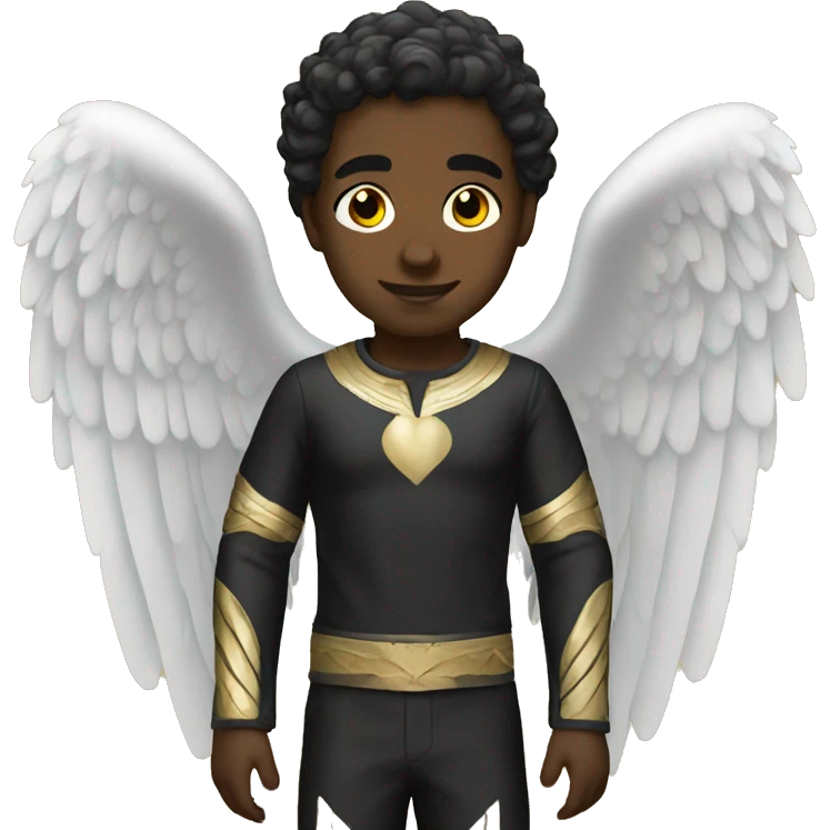 Black angel emoji