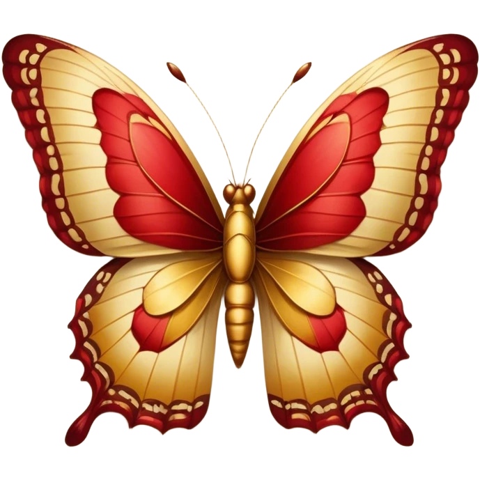 "Golden butterflies with shades of red and brown on their wings, vintage style, intricate details, soft warm lighting, aged parchment background." emoji