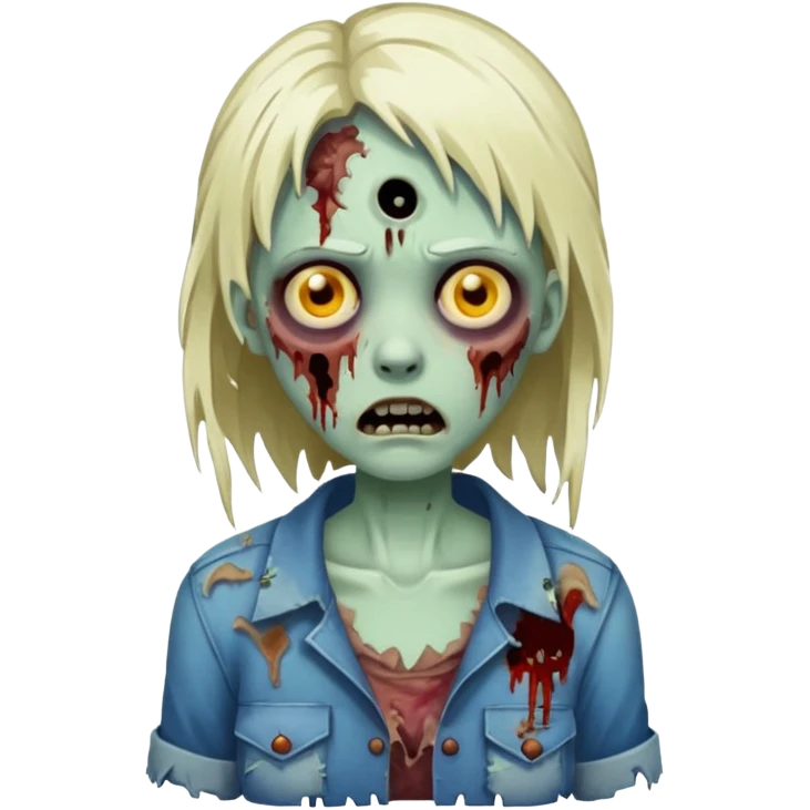 Zombie girl emoji