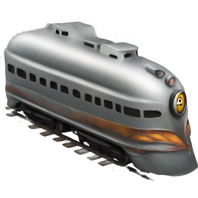 Haunted streamliner train emoji