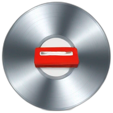 CD with a red patch of tape emoji