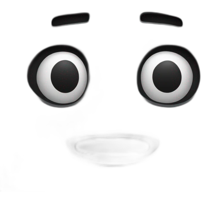 cute black robot face emoji