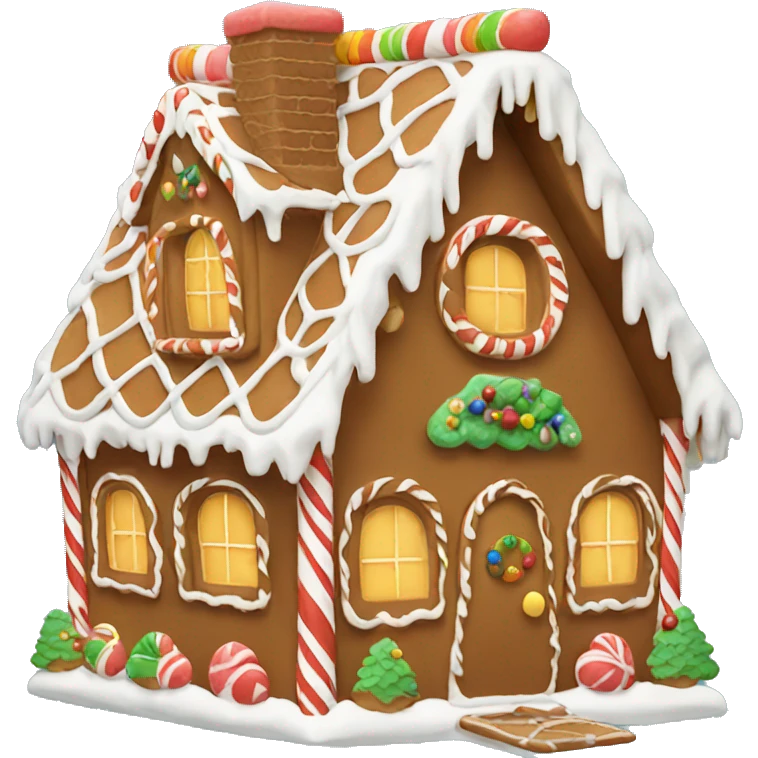 gingerbread house emoji