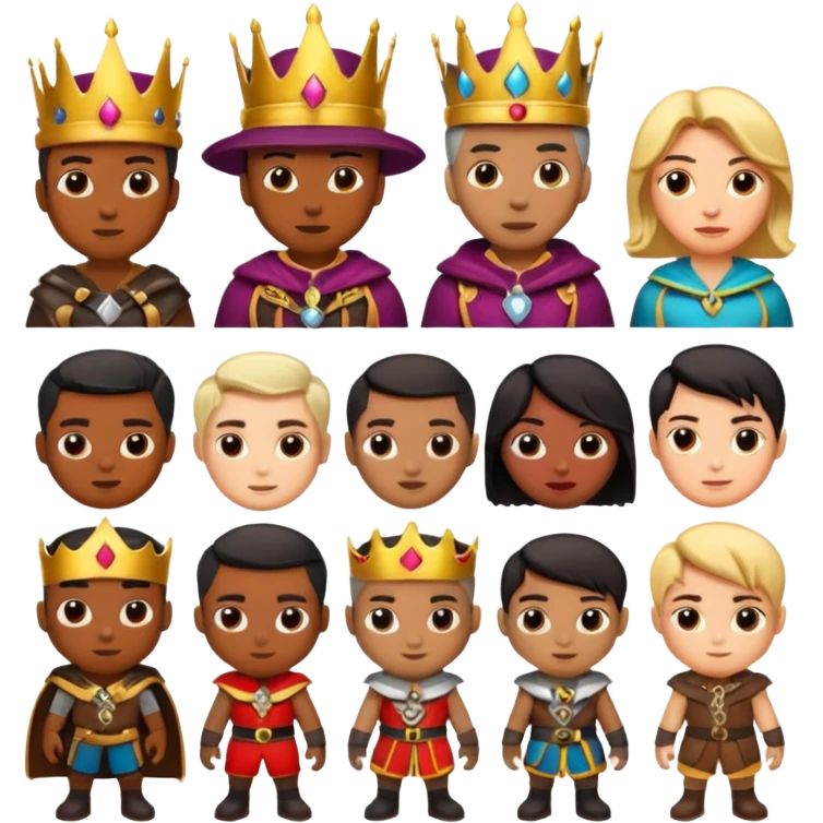 Characters based off of Kingshot the mobile game. emoji