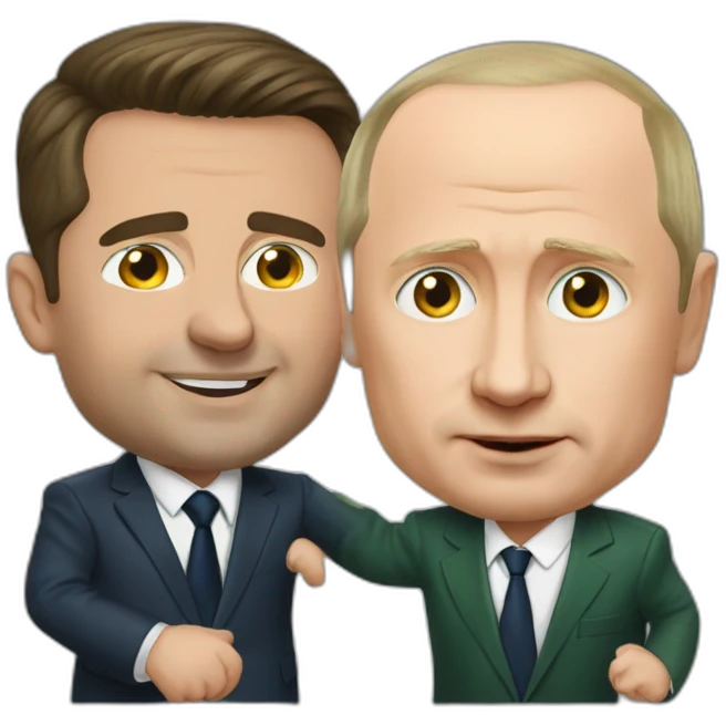 Zelensky hits Putin emoji