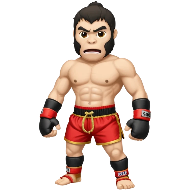 king kong muay thai shorts emoji
