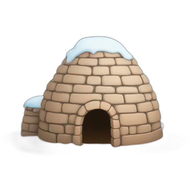artistic igloo colours emoji