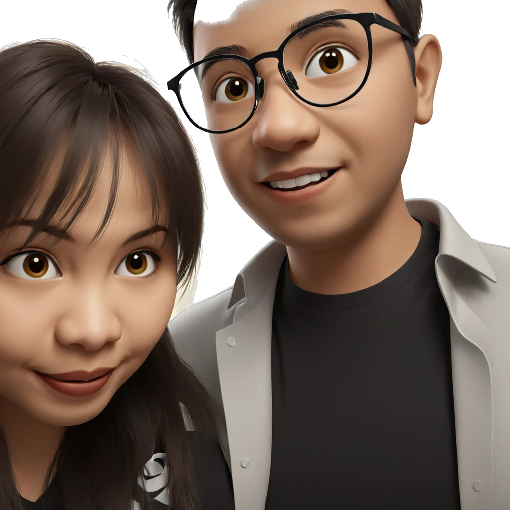 smiling person with glasses emoji