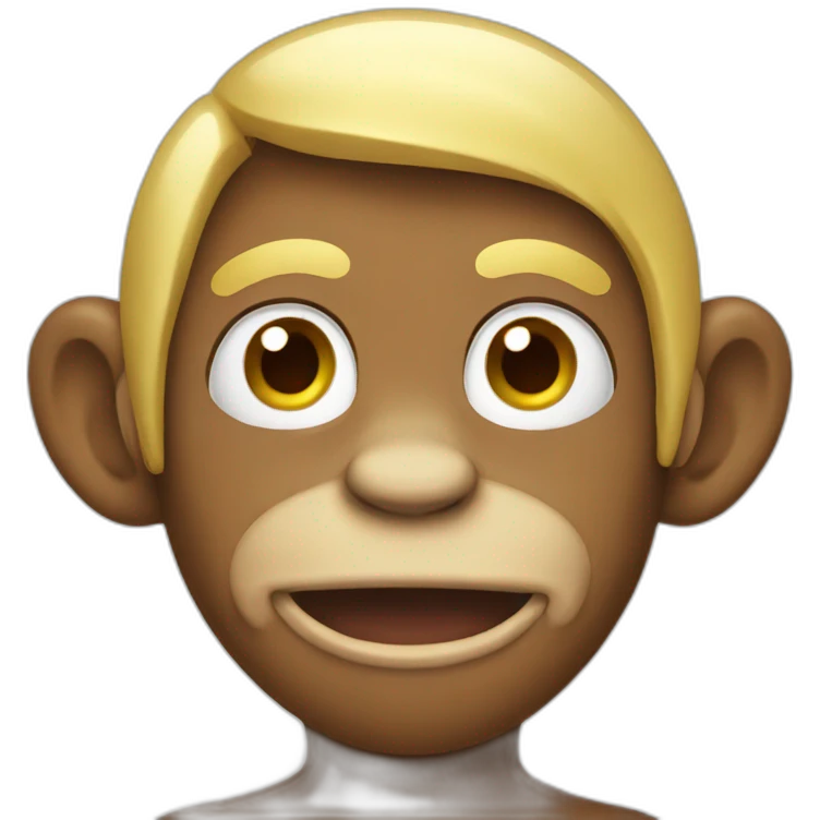 monkey with blond hair emoji