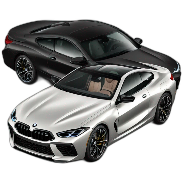 bmw m8 black  emoji