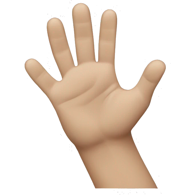 a high five with two hands where the fingers are interlocked emoji