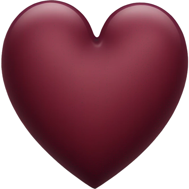 wine red colour heart  emoji