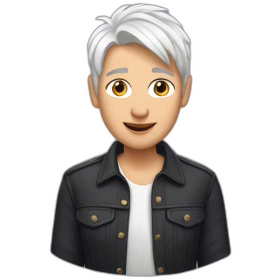 Ellen degeneres, white hair emoji