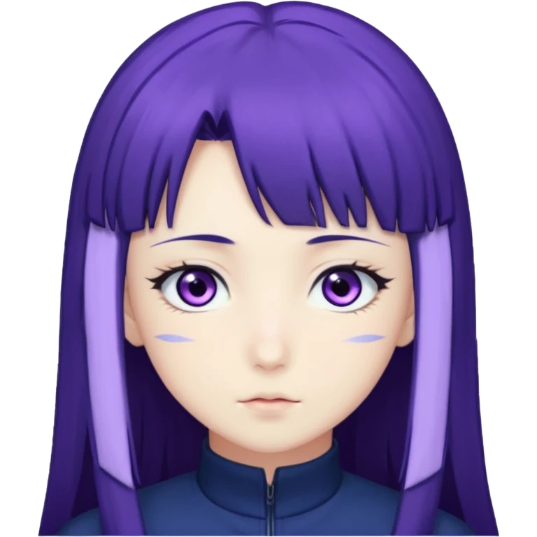 Hinata hyuga from Naruto the anime emoji