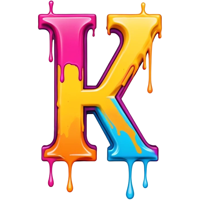 The letter L and A in the style of anarchy emoji