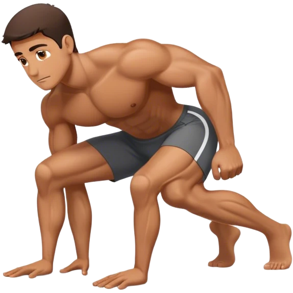 man plank exercise emoji