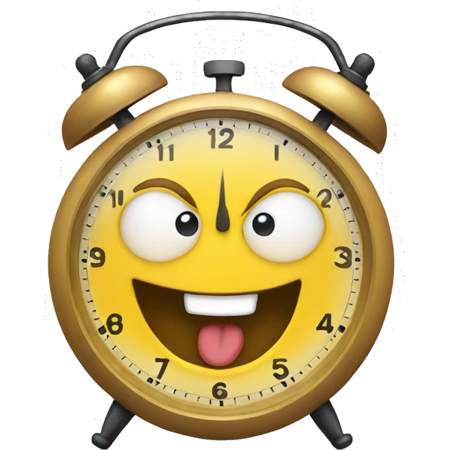 happy clock emoji
