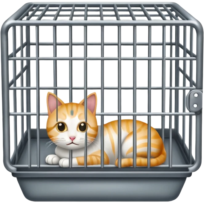 cat cage without cat emoji