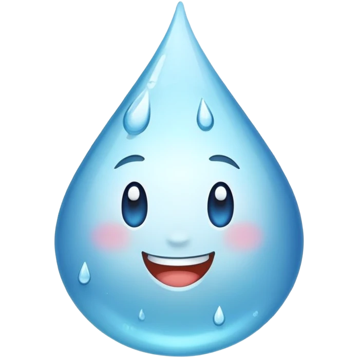 laughing water drop emoji