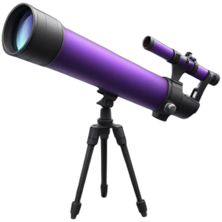purple telescope emoji