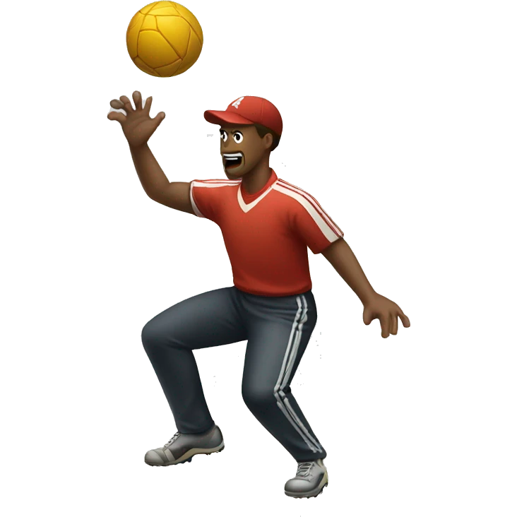 a man strike the ball emoji