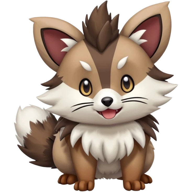  Zigzagoon-Furret-Rockruff-Hybrid (Full body) emoji