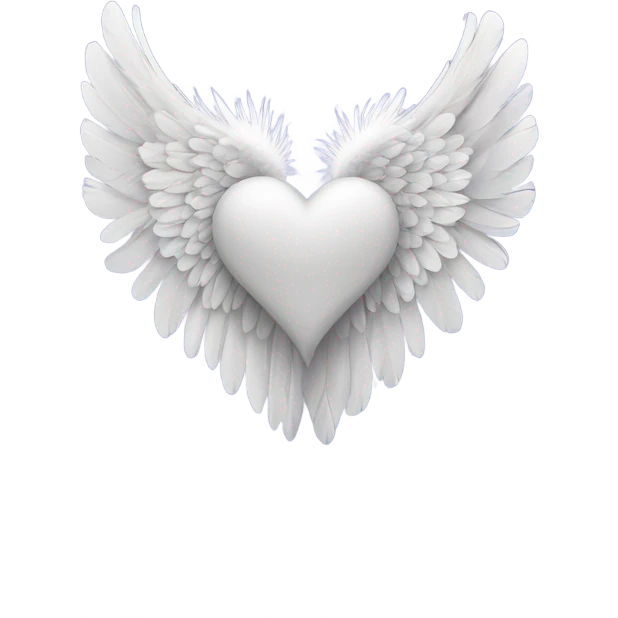 heart with angel wings emoji
