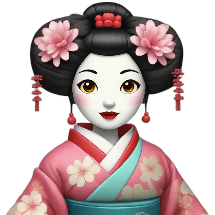 Geisha robotic emoji