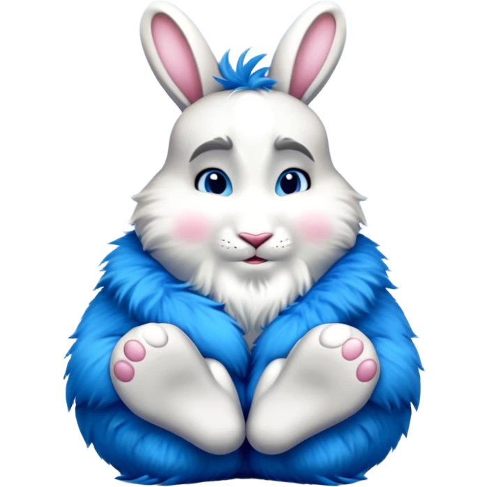 Happy bunny blue in color  emoji