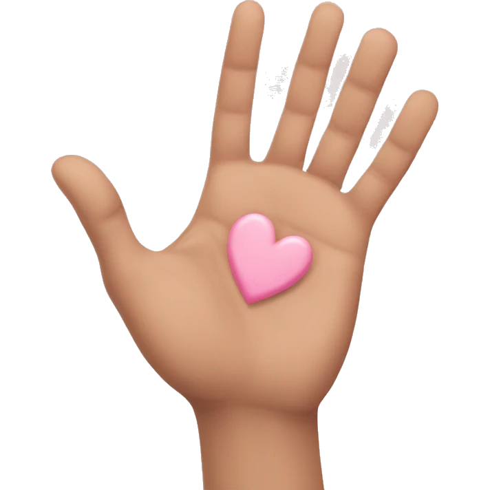 hand heart emoji