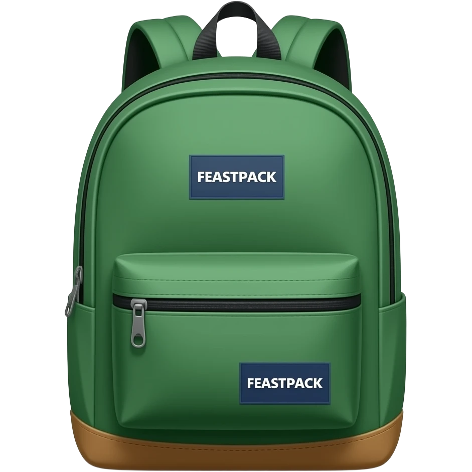 a green EASTPACK backpack emoji
