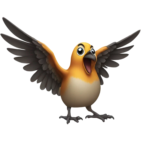 bird flipping off emoji