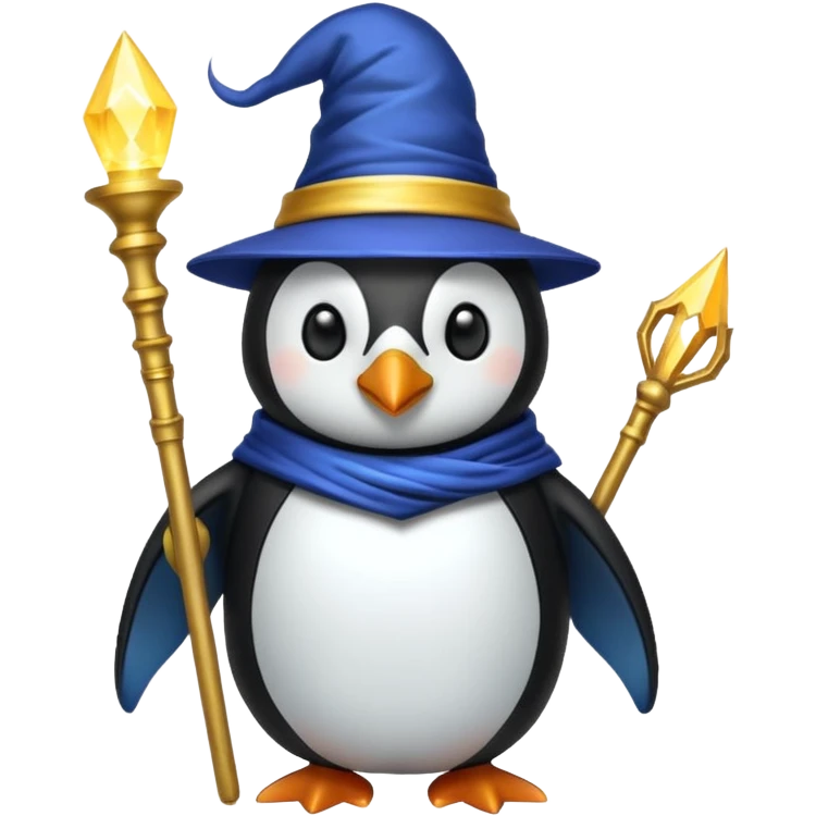 Penguin Wizard emoji
