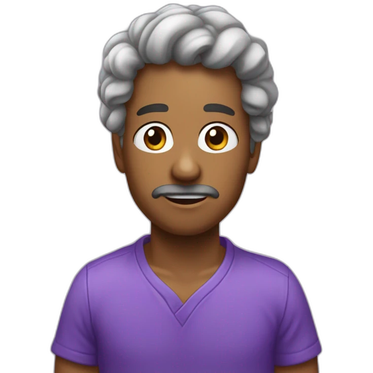 Crie um emoji sobre um carneiro roxo emoji