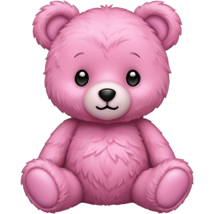pink teddy bear cute emoji