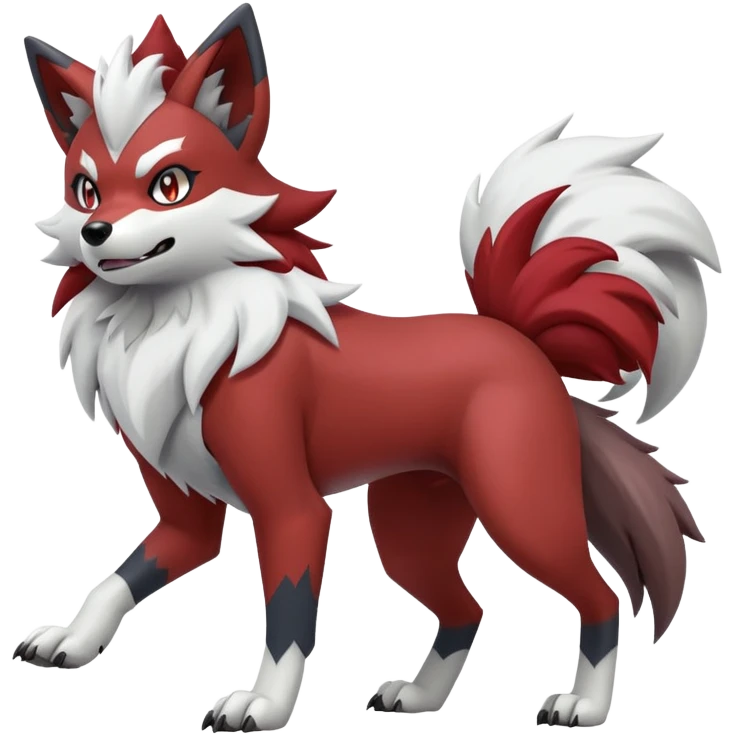  Lycanroc-Zoroark-hybrid (Full body) emoji