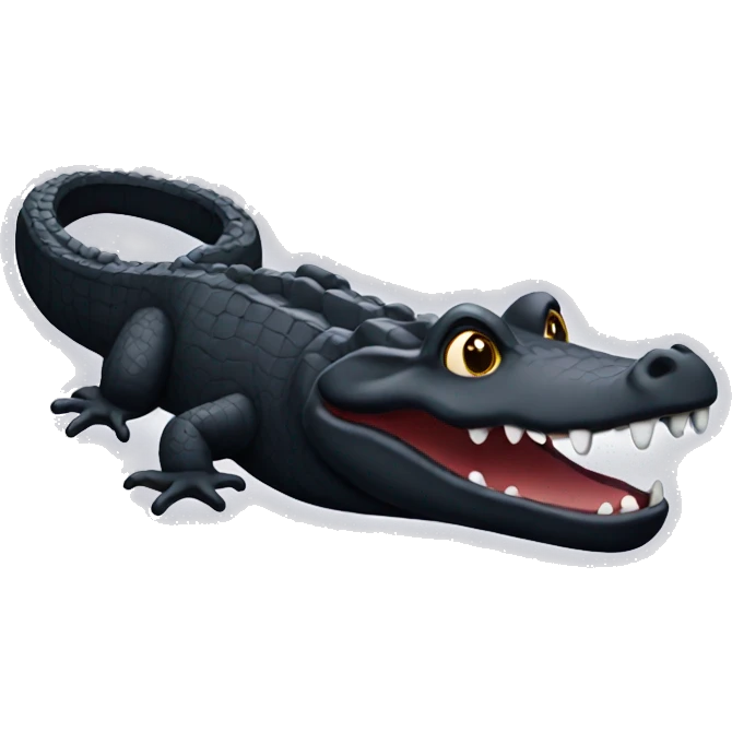 Black croc emoji