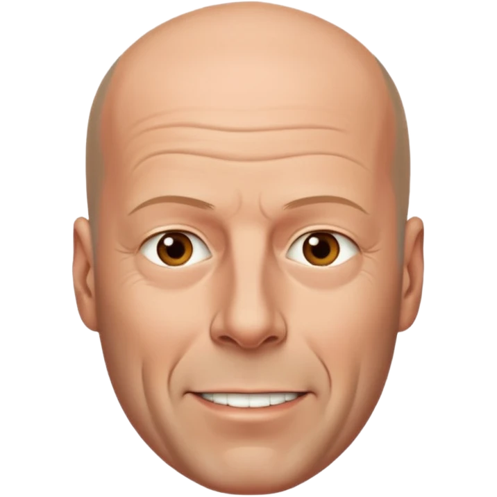 bruce willis bald emoji