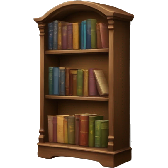 An elegant Book shelf  emoji