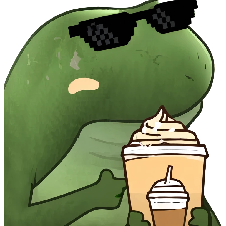 Iced latte  emoji