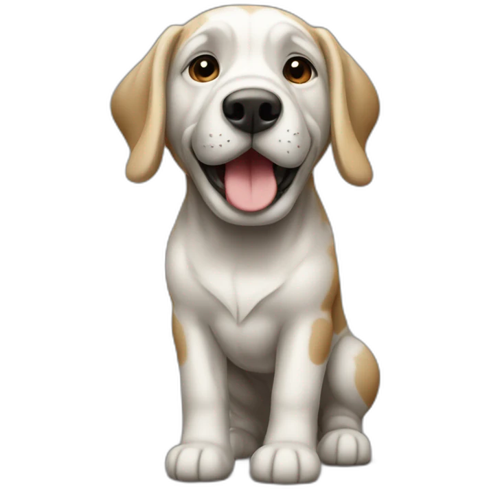 Chien sur un zèbre emoji