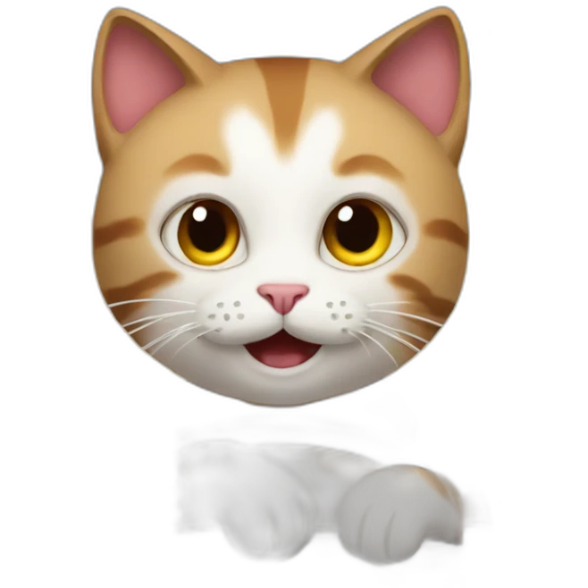Cat driving a fire truck emoji